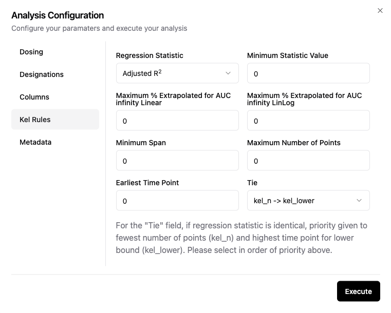 Kel configuration input